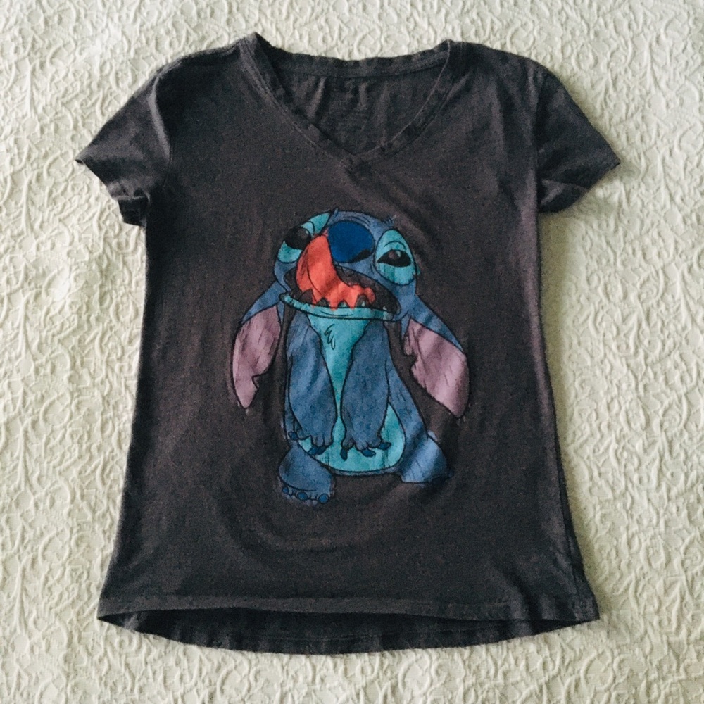 NWOT Super Cute Disney Stitch V Neck T-shirt